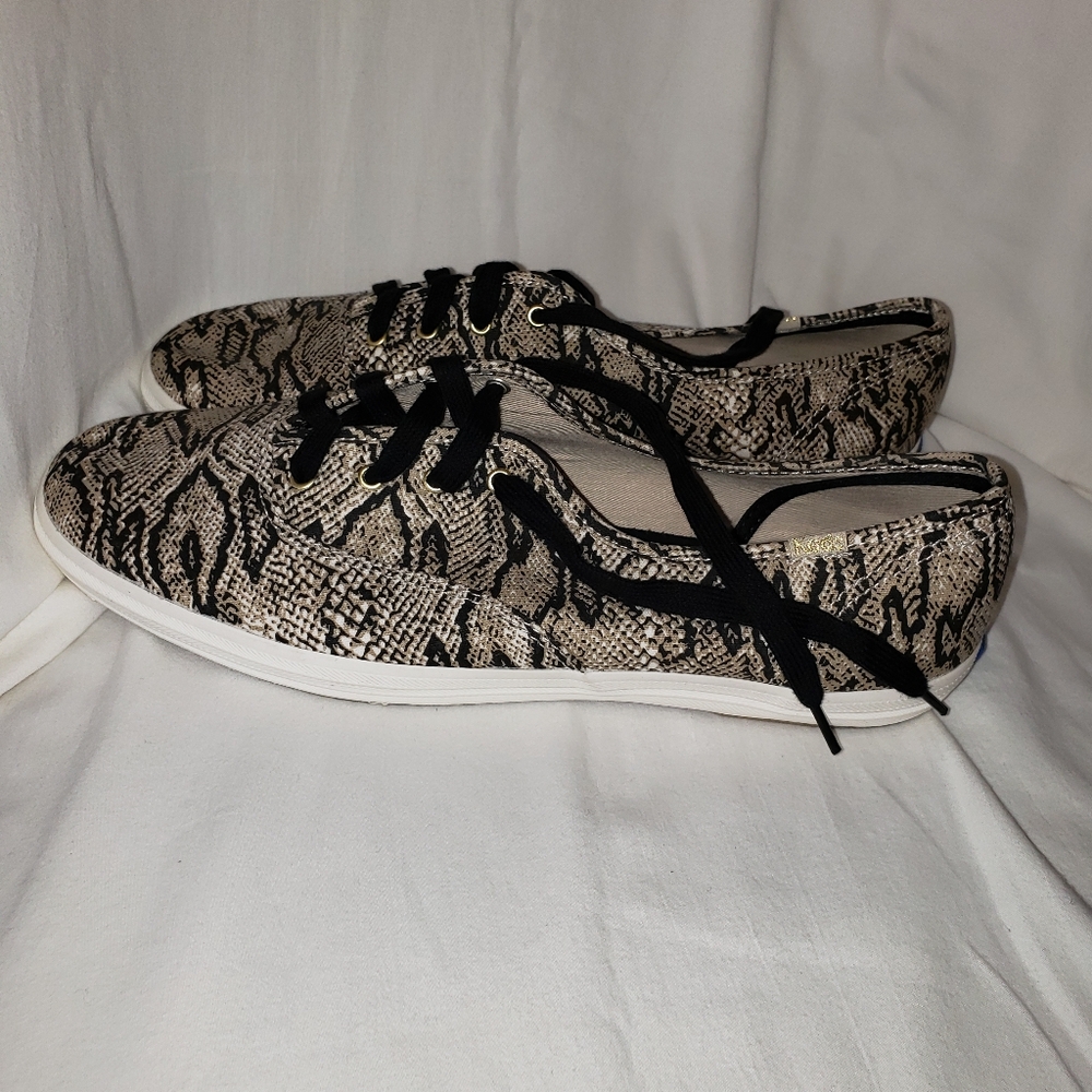 Keds Snake-Print Lace-Up Casual Sneakers - Women